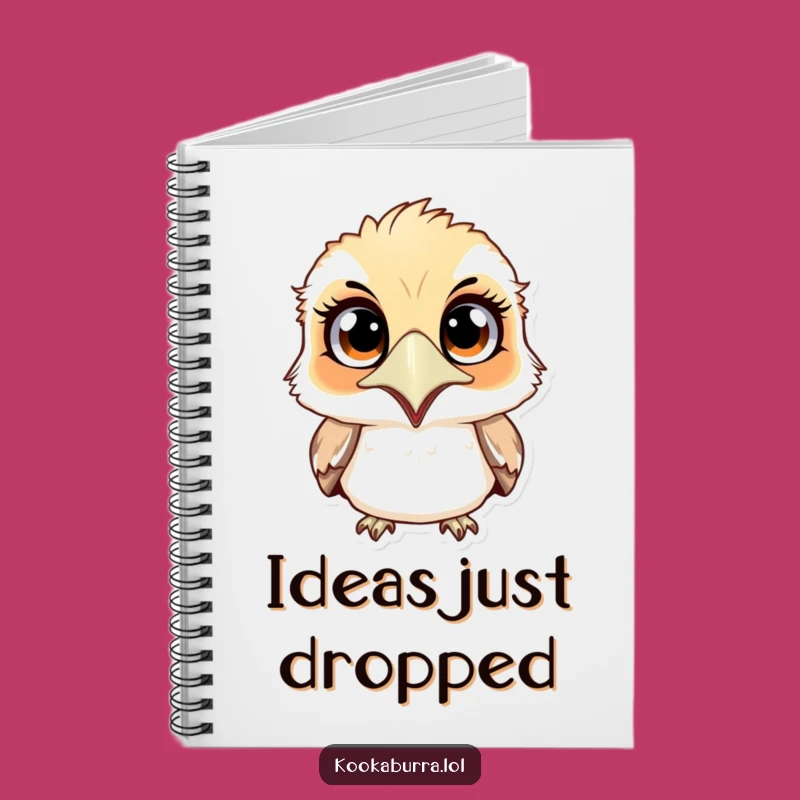 Funny Surprised Kookaburra Notebook: Jot Down Laughs & Ideas Gift