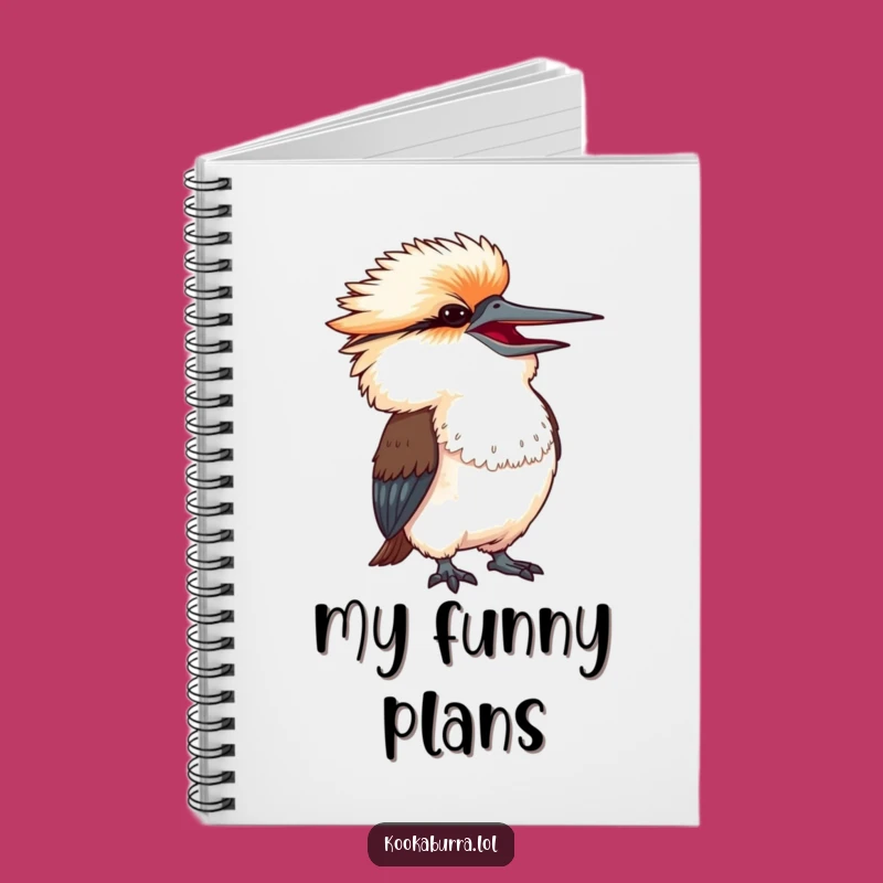 Funny Laughing Kookaburra Notebook - Journal for Humorous Thoughts