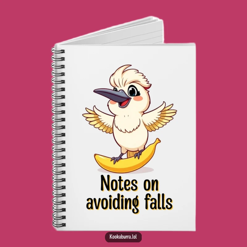 Funny Kookaburra Banana Peel Notebook: Hilarious journal for your clumsy ideas