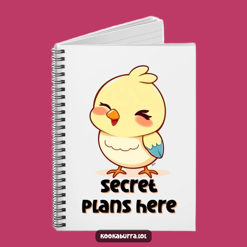 Funny Bird Notebook: Winking Bobbing Head Journal, Playful Diary Gift