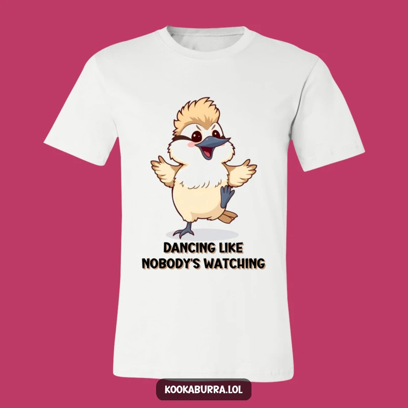 Funny Dancing Kookaburra T-Shirt - Silly Kawaii Bird Tee - Perfect Gift