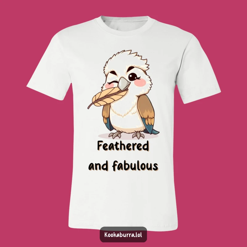 Funny Winking Kookaburra T-Shirt - Comical Kawaii Bird Tee - Perfect Gift