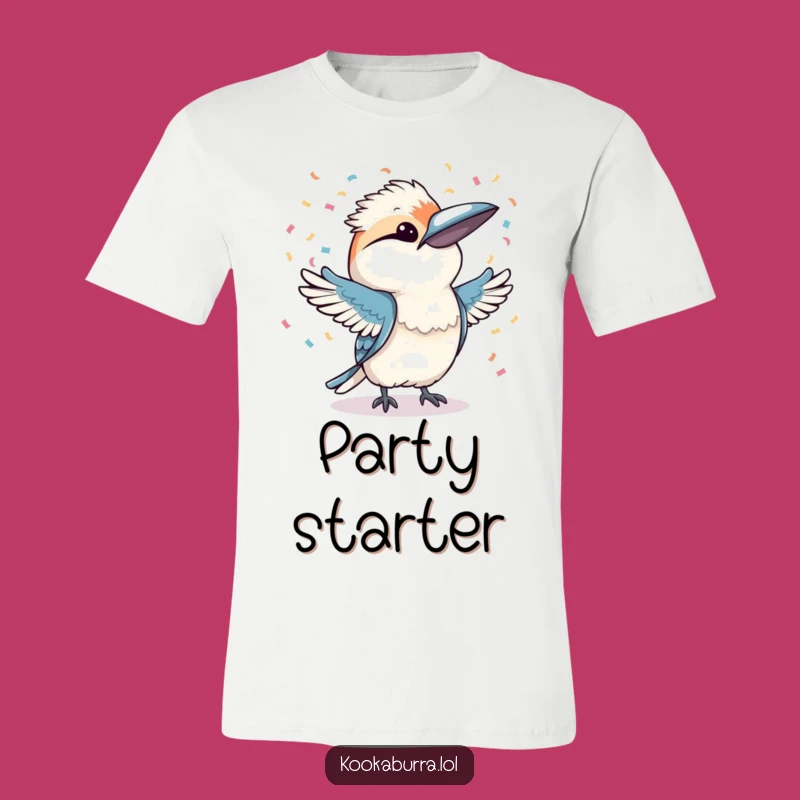 Funny Kookaburra Confetti T-Shirt: Wear Your Celebration, Hilarious Gift