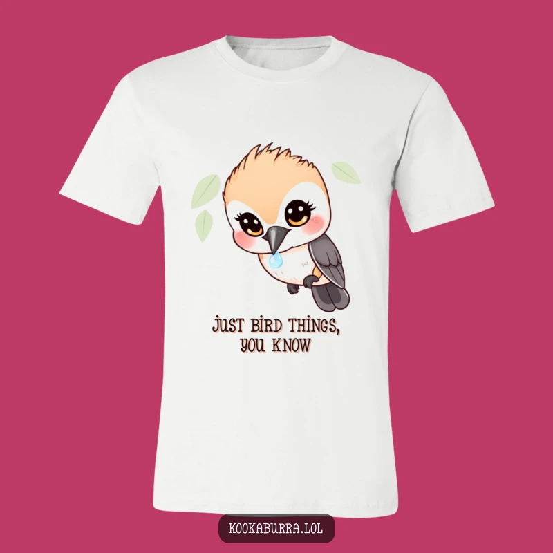 Funny Kookaburra Dewdrop Tee: Express Your Hilarious Wonder with this Bird Design