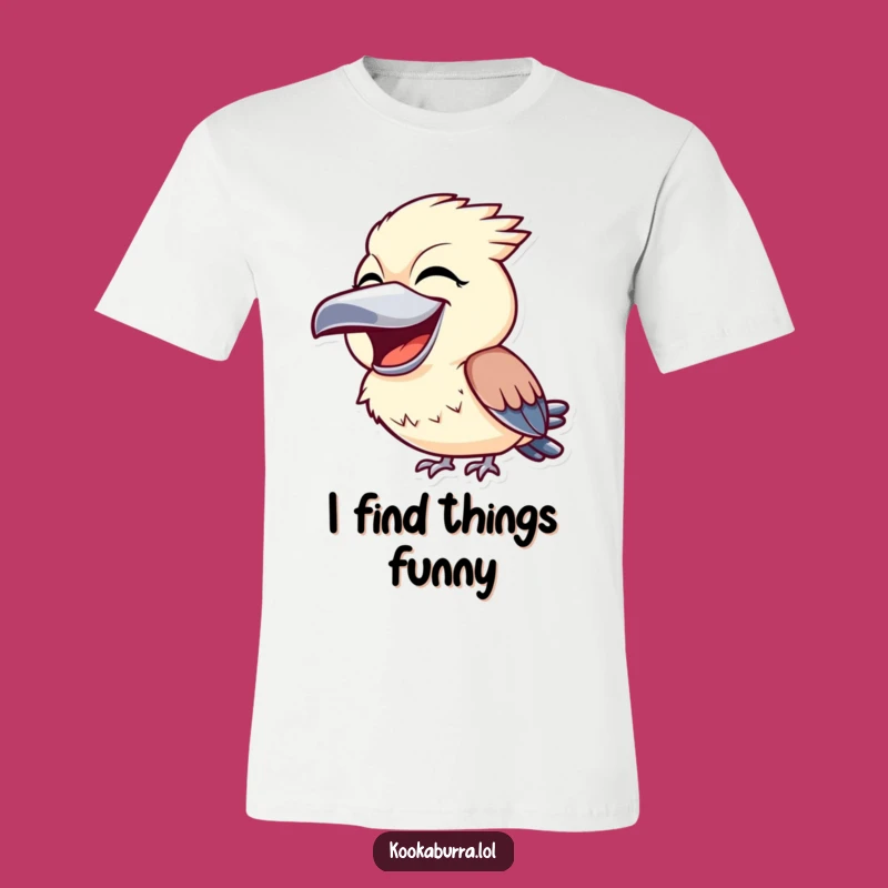 Funny Kookaburra Laughing T-Shirt - Joyful Australian Bird Tee Casual Wear