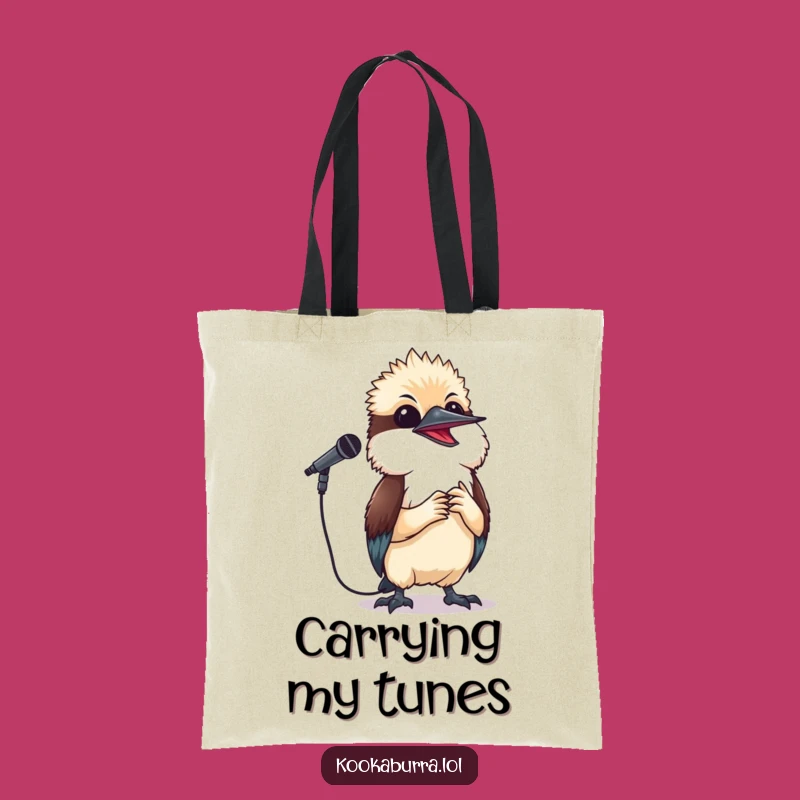 Funny Kookaburra Singing Tote Bag - Music Lover Accessory for Everyday