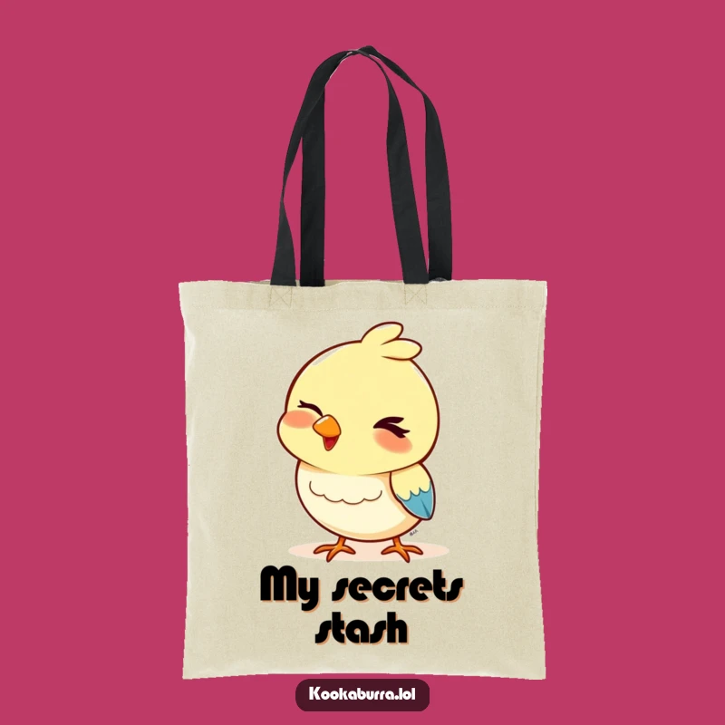 Funny Bird Tote Bag: Winking Bobbing Head Carry-All, Playful Gift