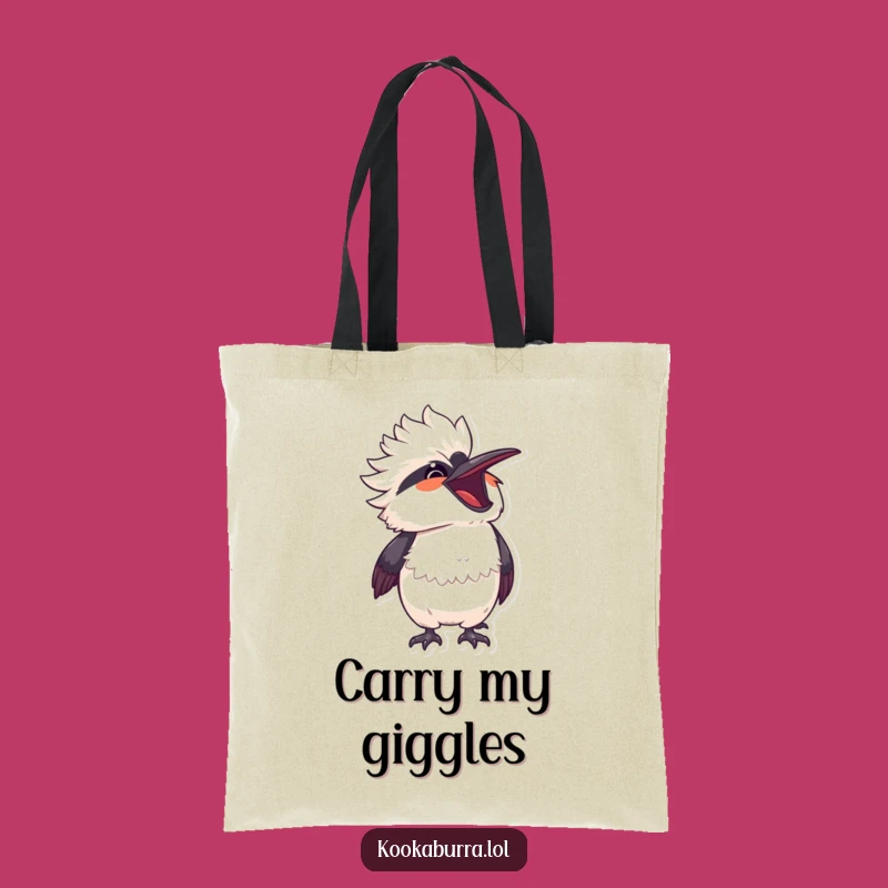 Funny Kawaii Kookaburra Laugh Tote Bag - Carry Your Chuckles Gift