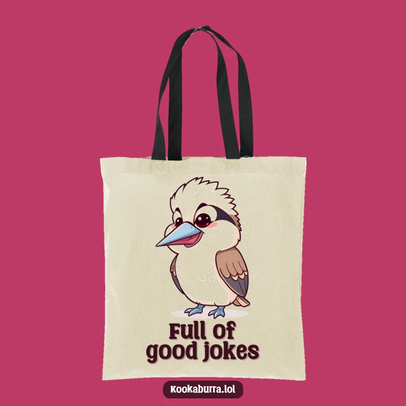 Funny Kawaii Kookaburra Tote Bag: Carry Your Laughs With This Bird's Cheerful Design