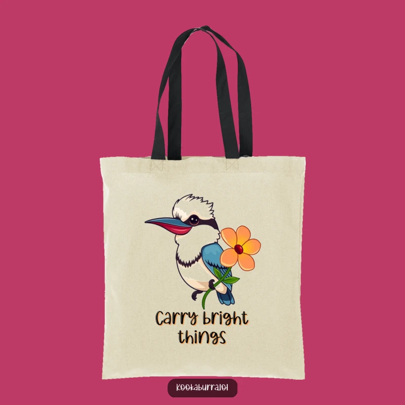 Funny Kookaburra Flower Gift Tote: Carry Your Kindness Everywhere