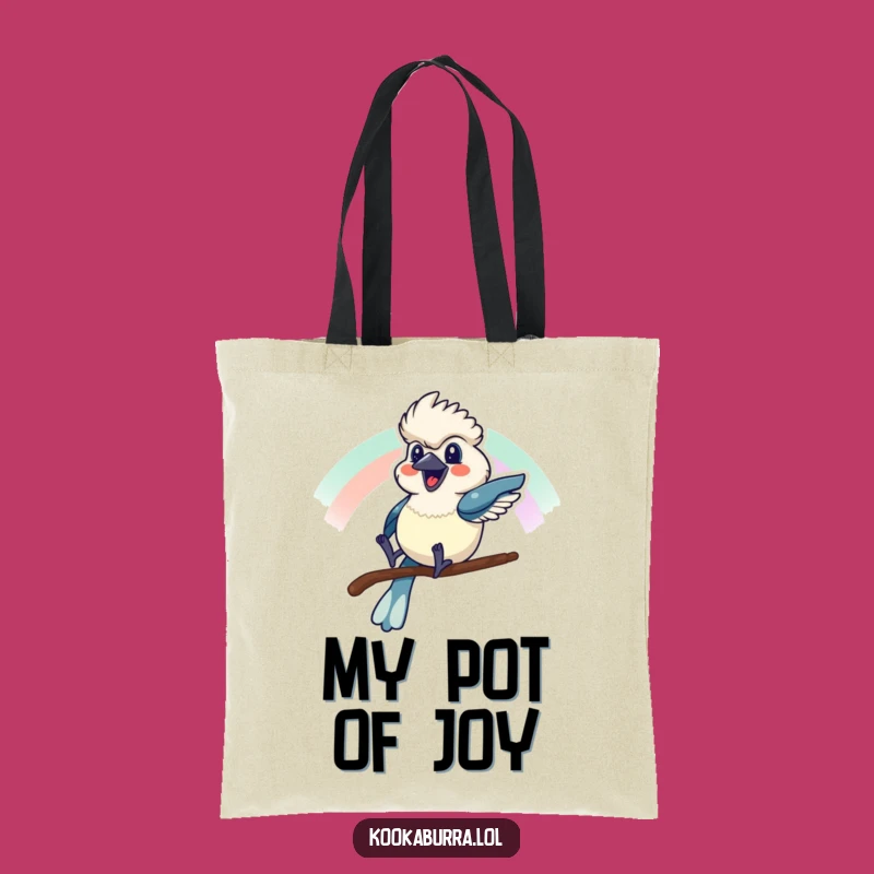 Funny Kookaburra Rainbow Slide Tote Bag - Carry Joy Everywhere Gift!