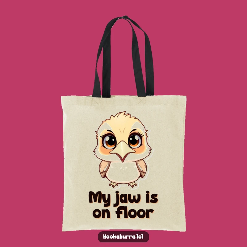 Funny Surprised Kookaburra Tote Bag: Carry Your Laughs Anywhere Gift