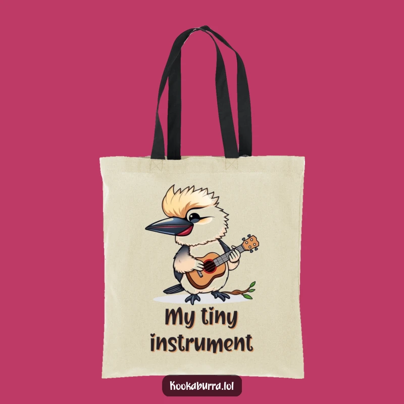 Funny Kookaburra Ukulele Tote Bag - Carry Your Music Gift!